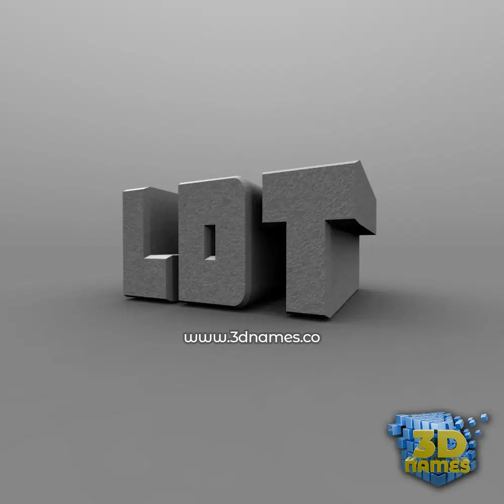 ldt in Solid Grey style - 3D name wallpaper