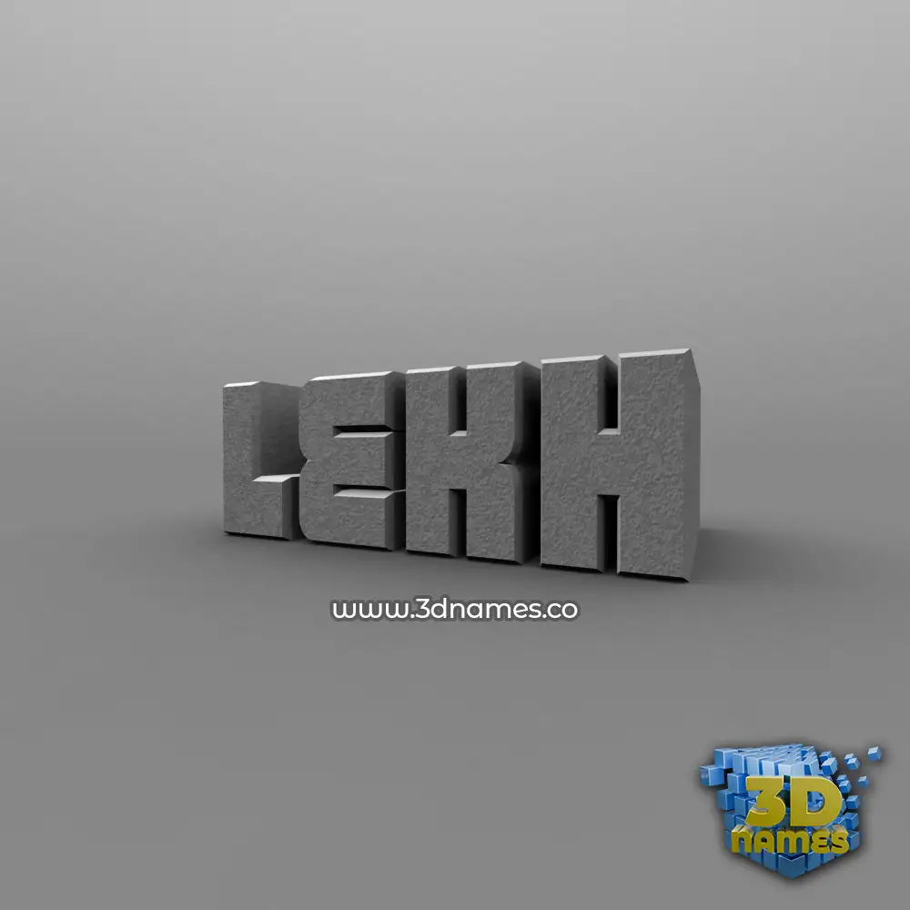 lekh in Solid Grey style - 3D name wallpaper