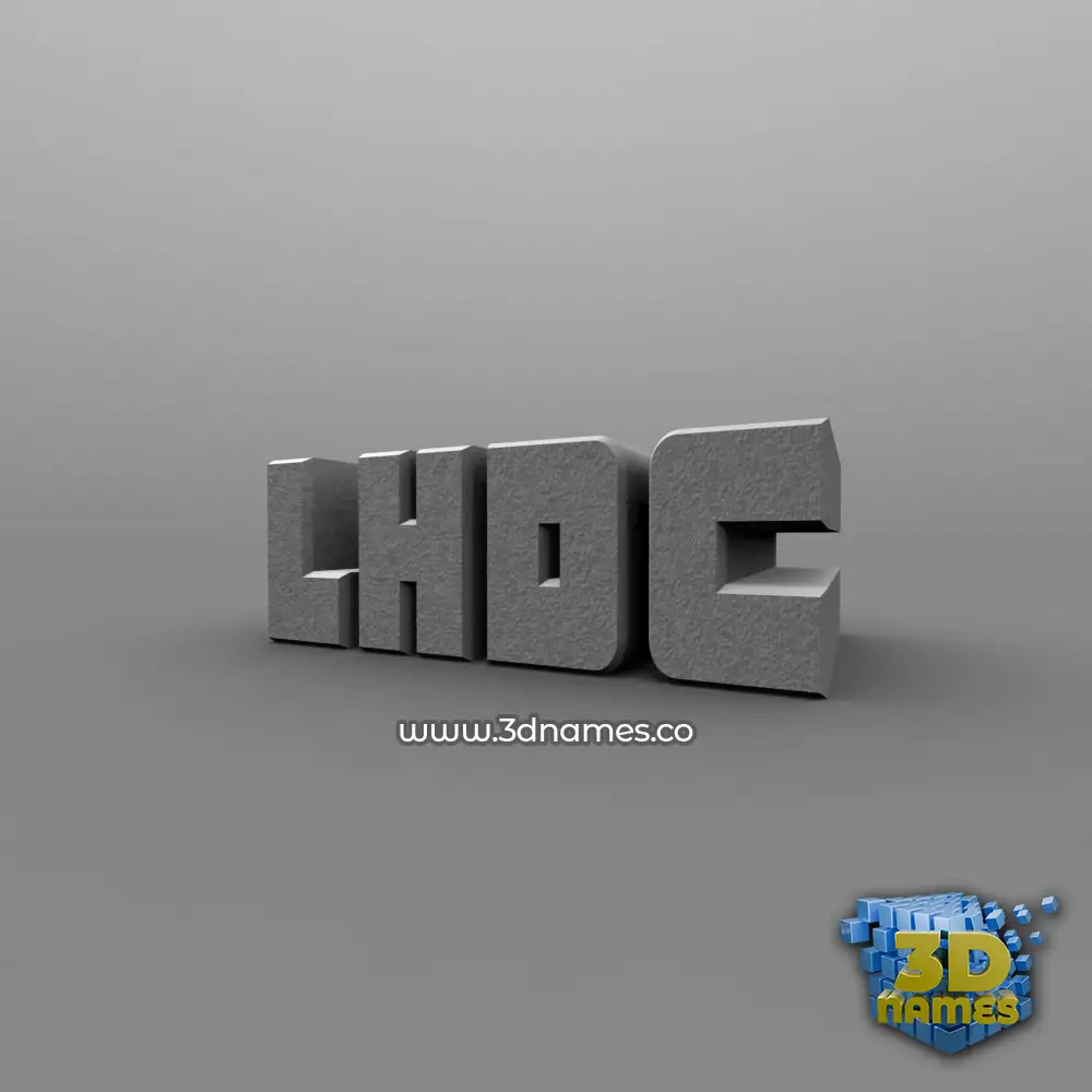 lhdc in Solid Grey style - 3D name wallpaper