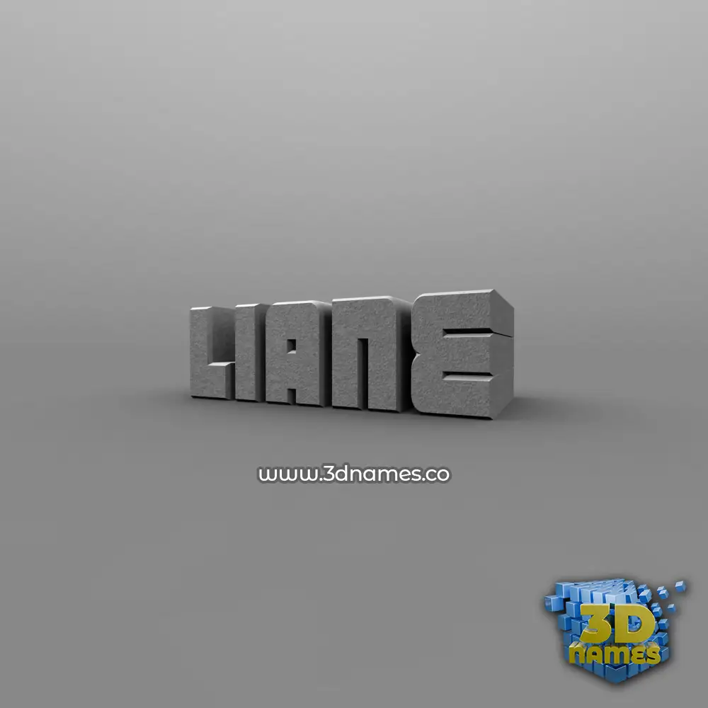 liane in Solid Grey style - 3D name wallpaper