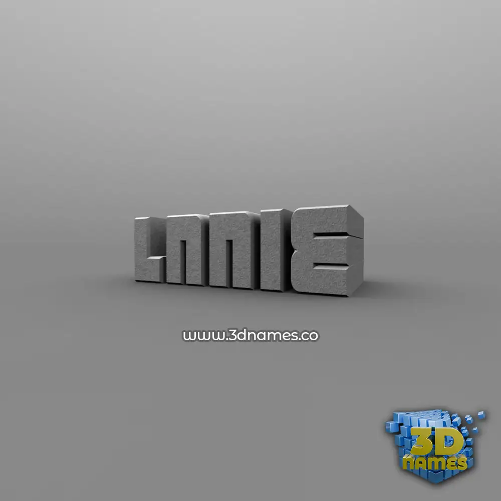 lnnie in Solid Grey style - 3D name wallpaper