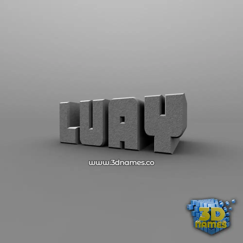 luay in Solid Grey style - 3D name wallpaper