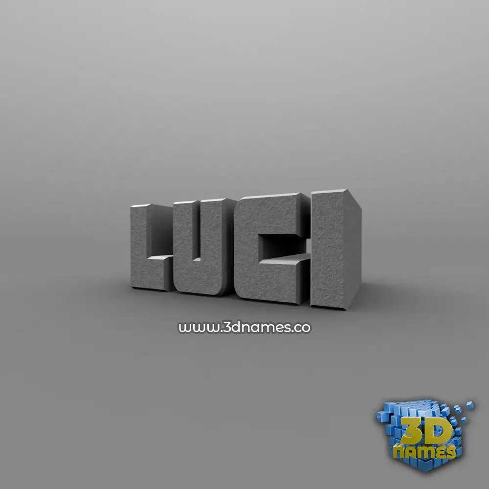 luci in Solid Grey style - 3D name wallpaper