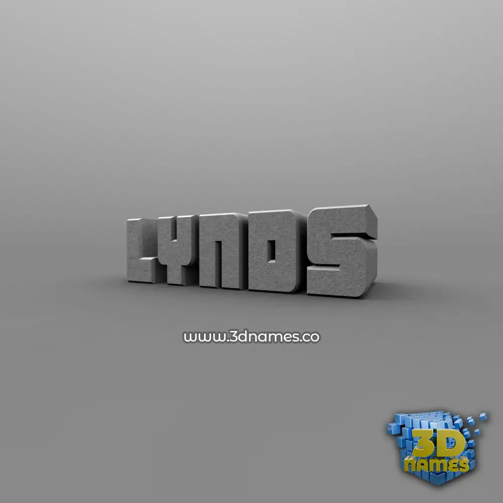 lynds in Solid Grey style - 3D name wallpaper