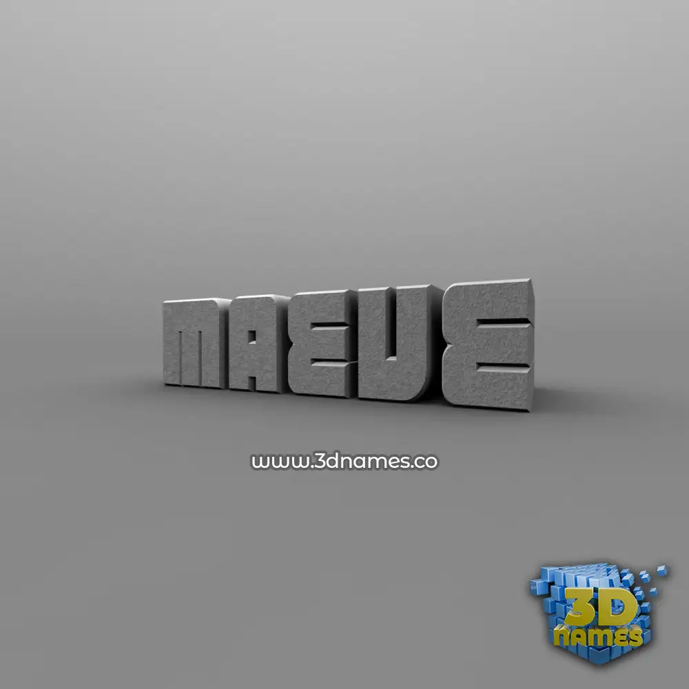 maeve in Solid Grey style - 3D name wallpaper
