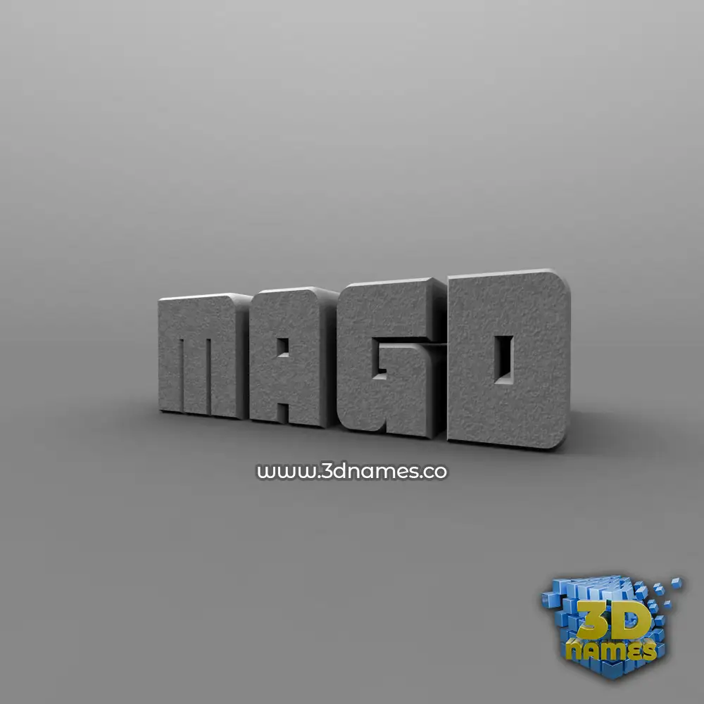 magd in Solid Grey style - 3D name wallpaper