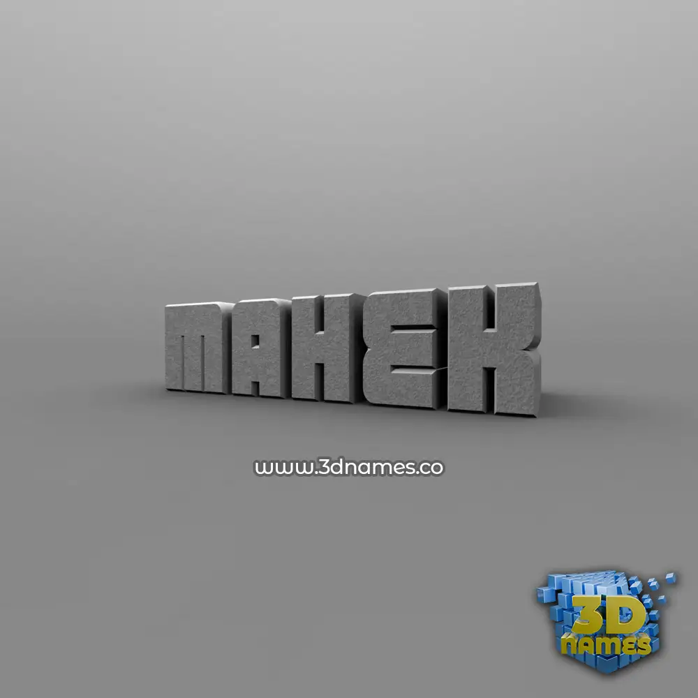 mahek in Solid Grey style - 3D name wallpaper