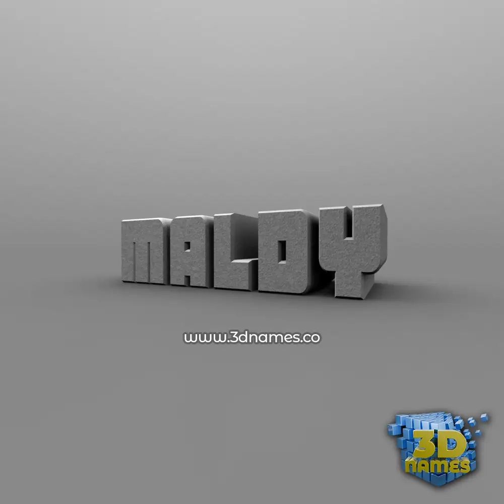 maldy in Solid Grey style - 3D name wallpaper
