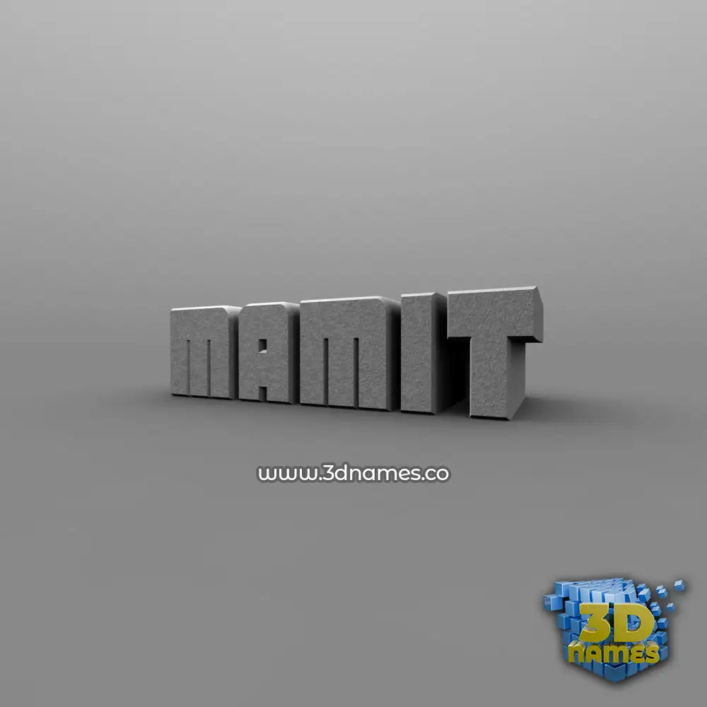 mamit in Solid Grey style - 3D name wallpaper