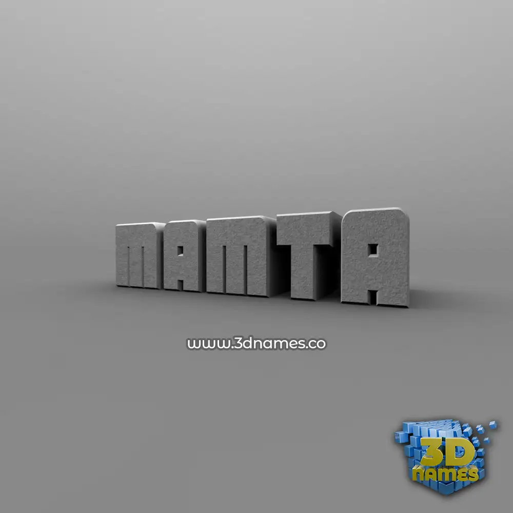 mamta in Solid Grey style - 3D name wallpaper