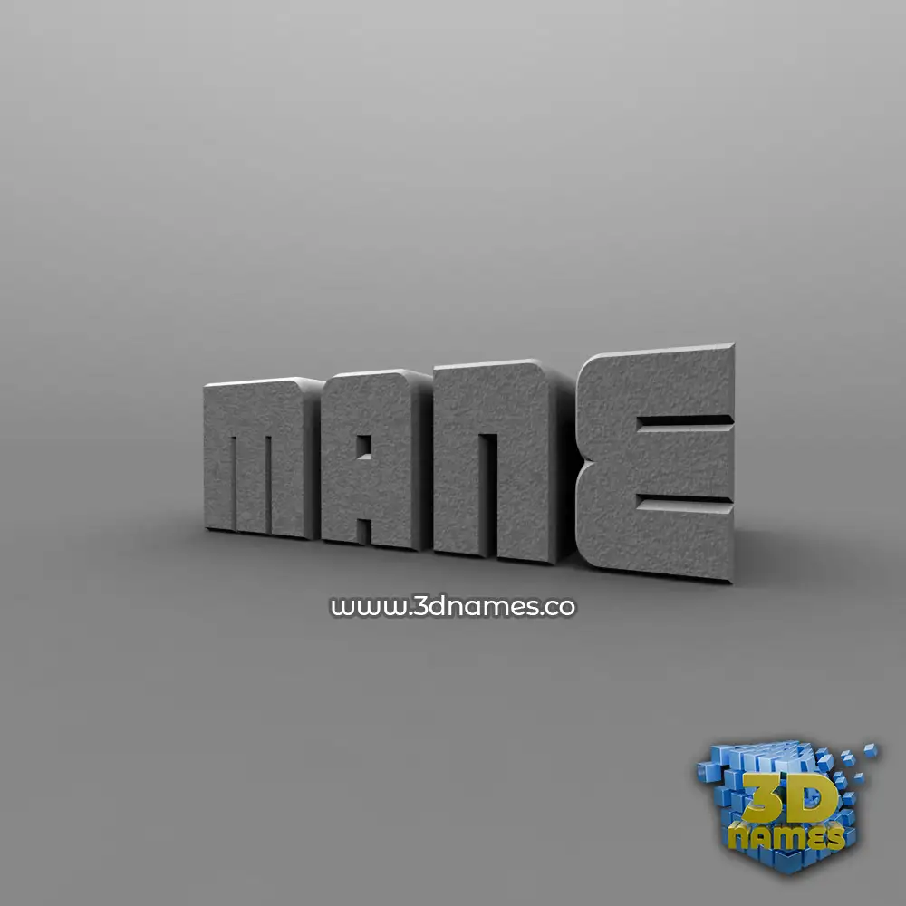 mane in Solid Grey style - 3D name wallpaper