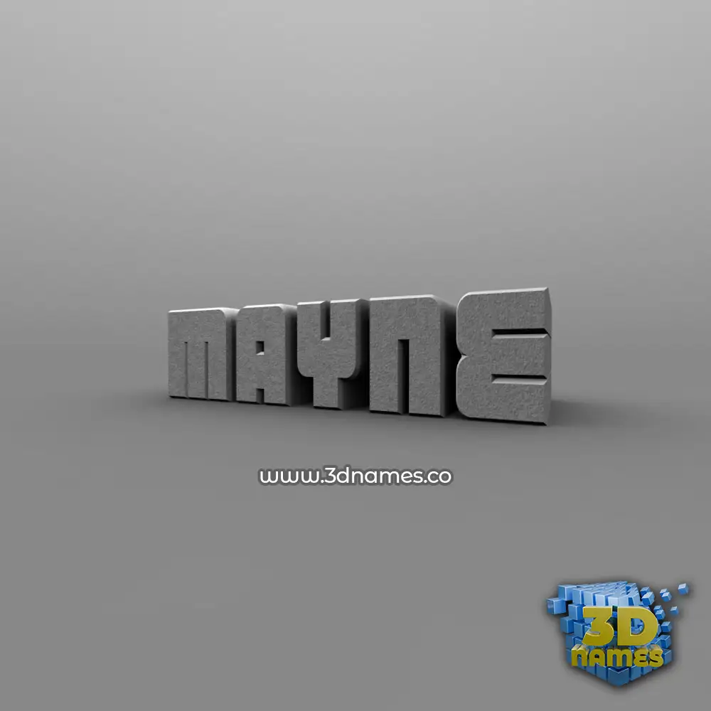 mayne in Solid Grey style - 3D name wallpaper