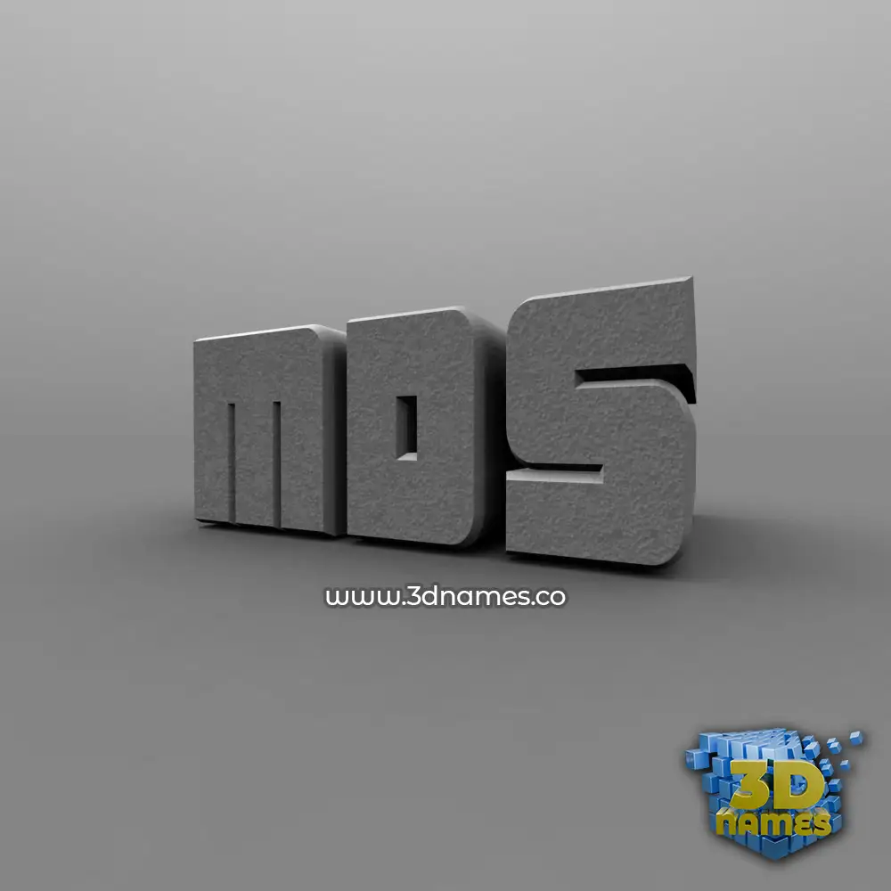 mds in Solid Grey style - 3D name wallpaper