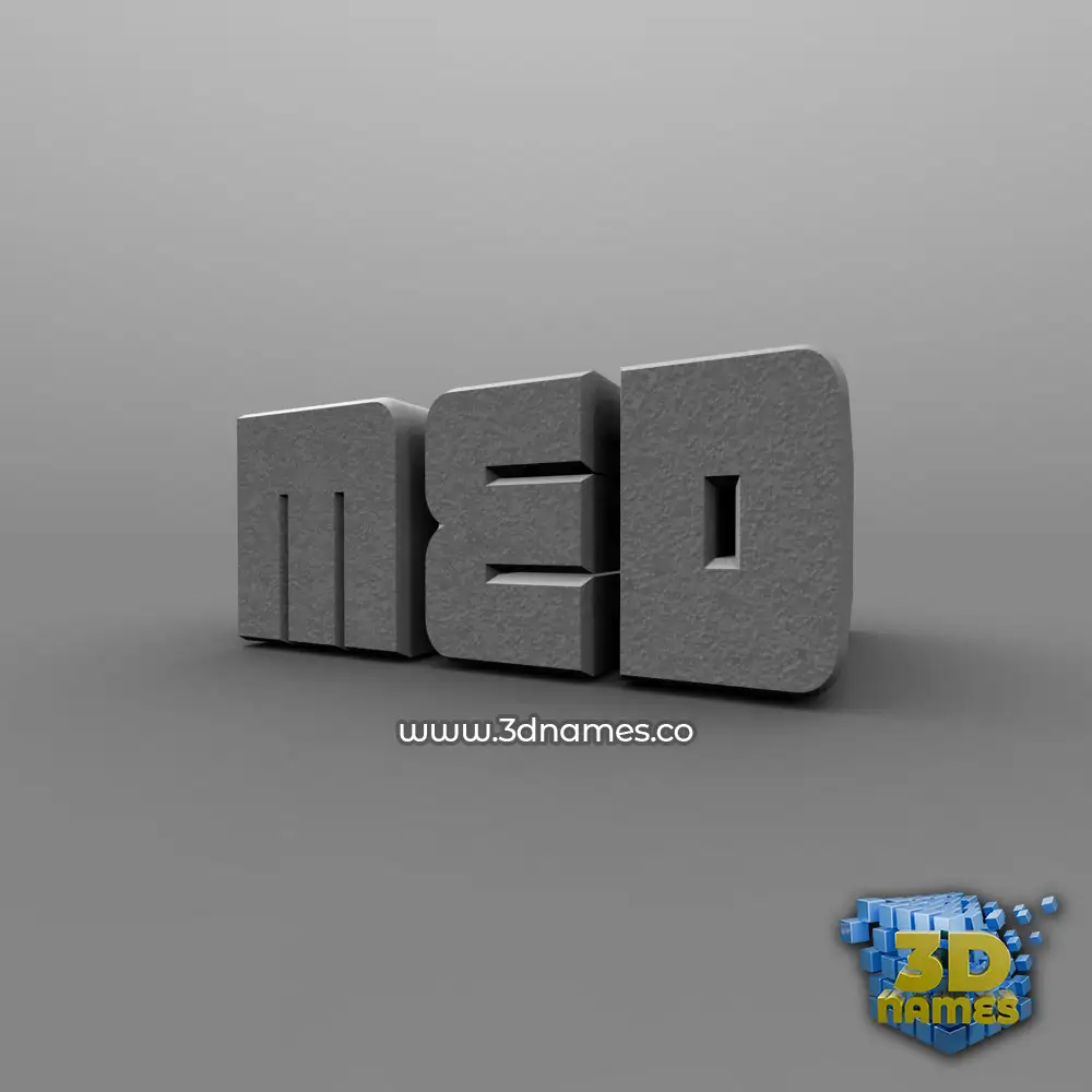 med in Solid Grey style - 3D name wallpaper