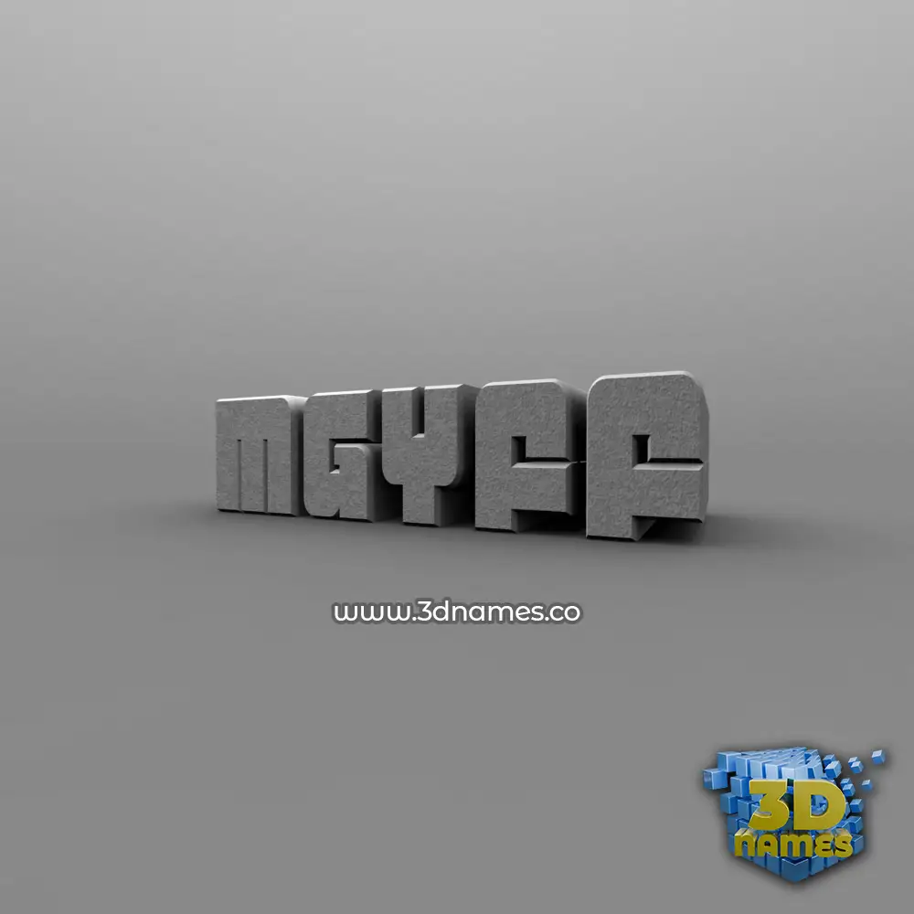 mgyff in Solid Grey style - 3D name wallpaper