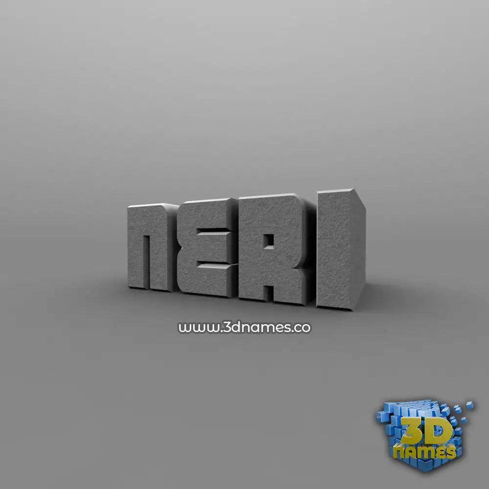 neri in Solid Grey style - 3D name wallpaper