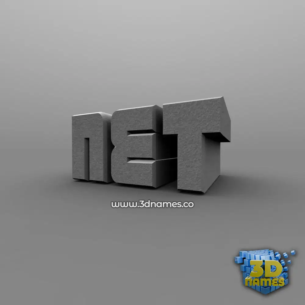 net in Solid Grey style - 3D name wallpaper