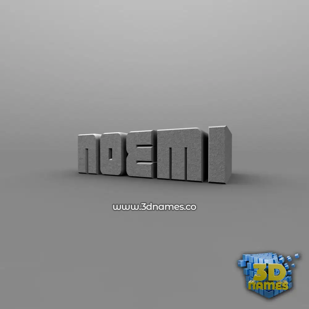 noemi in Solid Grey style - 3D name wallpaper