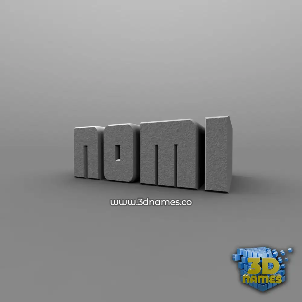 nomi in Solid Grey style - 3D name wallpaper