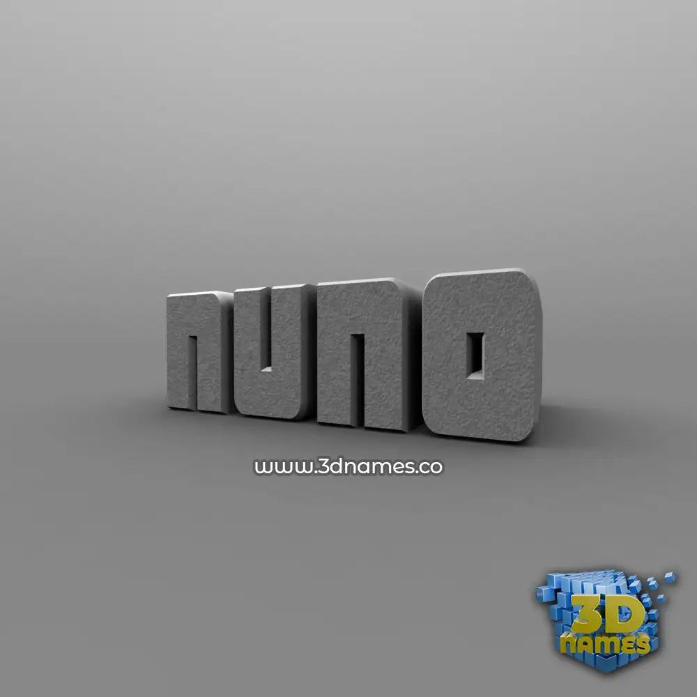 nuno in Solid Grey style - 3D name wallpaper