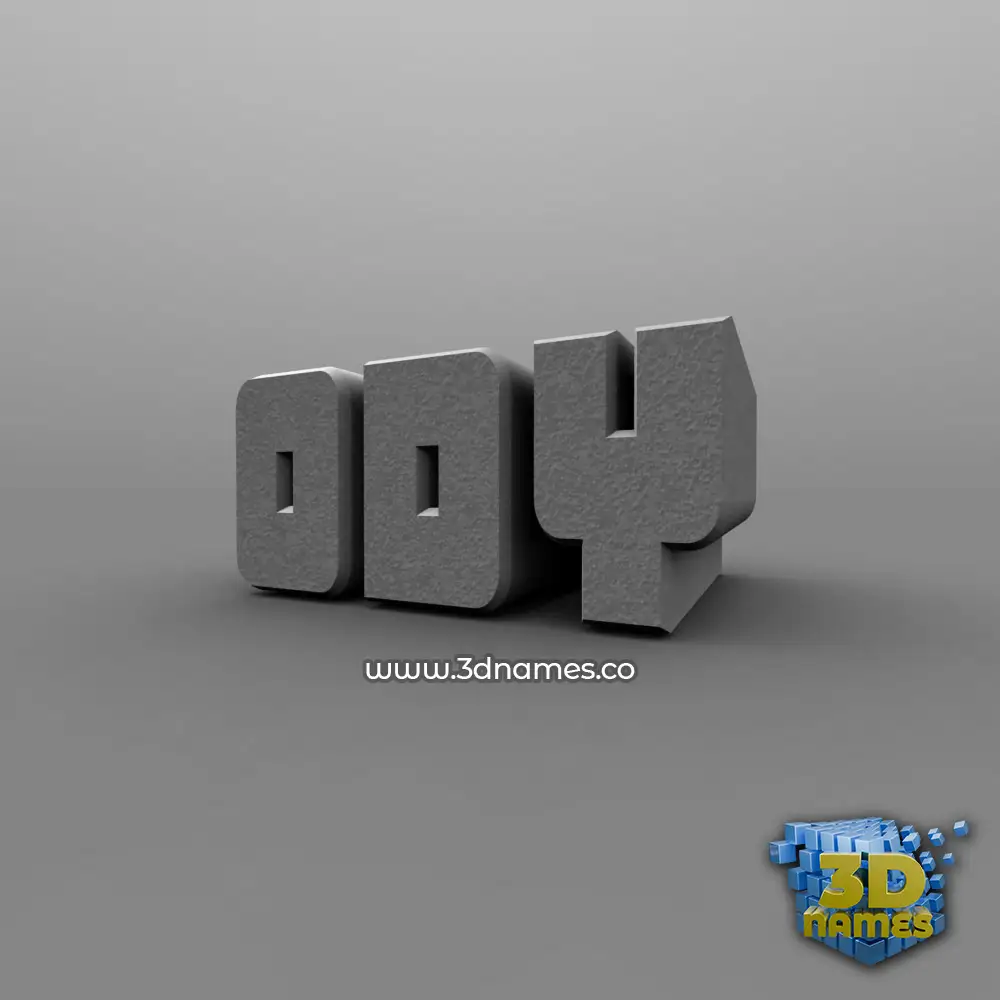 ody in Solid Grey style - 3D name wallpaper
