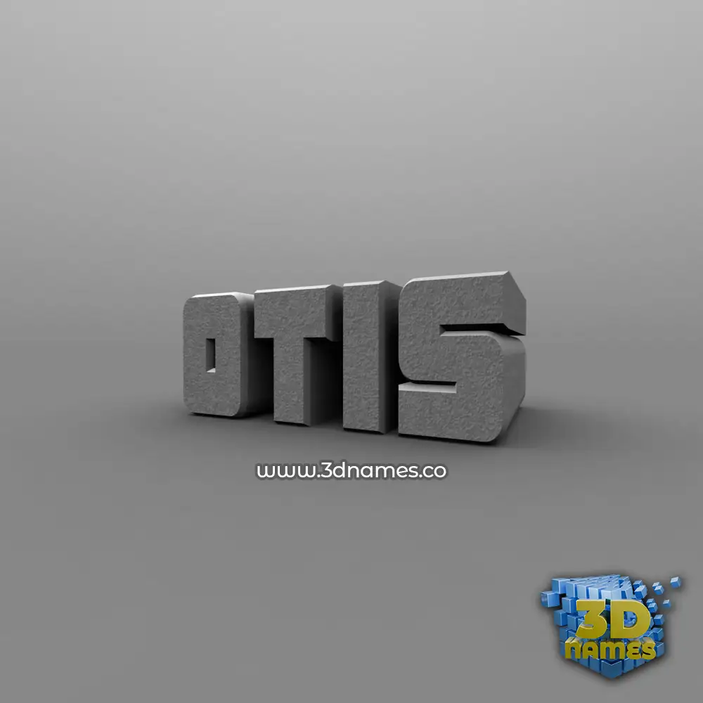otis in Solid Grey style - 3D name wallpaper