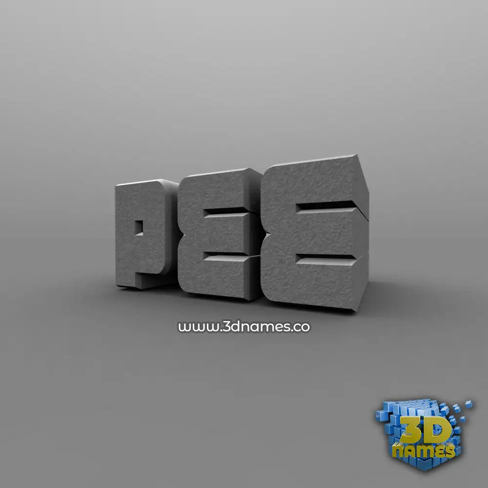 pee in Solid Grey style - 3D name wallpaper
