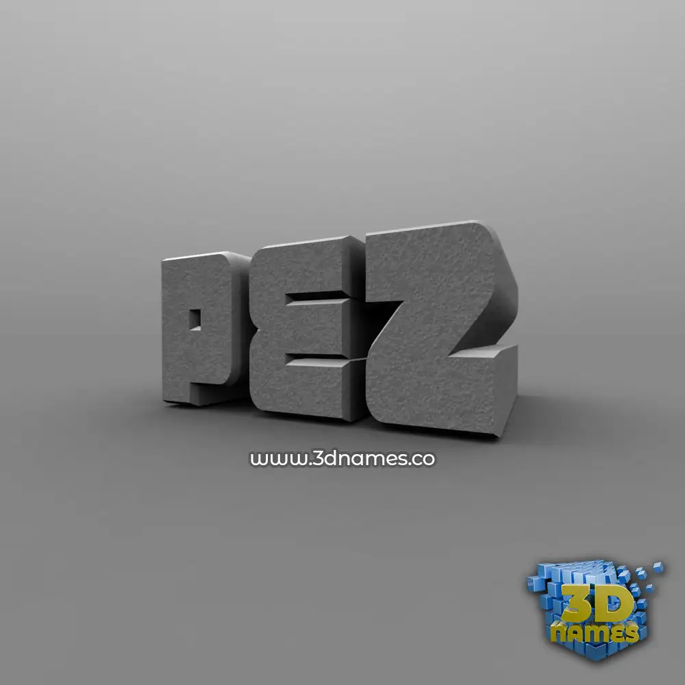 pez in Solid Grey style - 3D name wallpaper