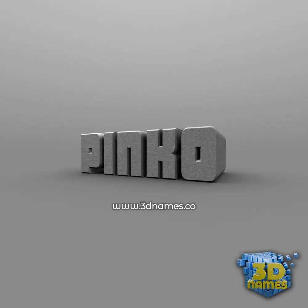 pinko in Solid Grey style - 3D name wallpaper