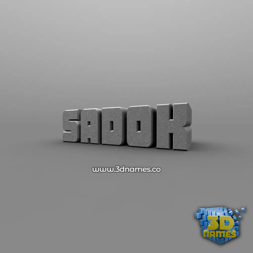 sadok in Solid Grey style - 3D name wallpaper