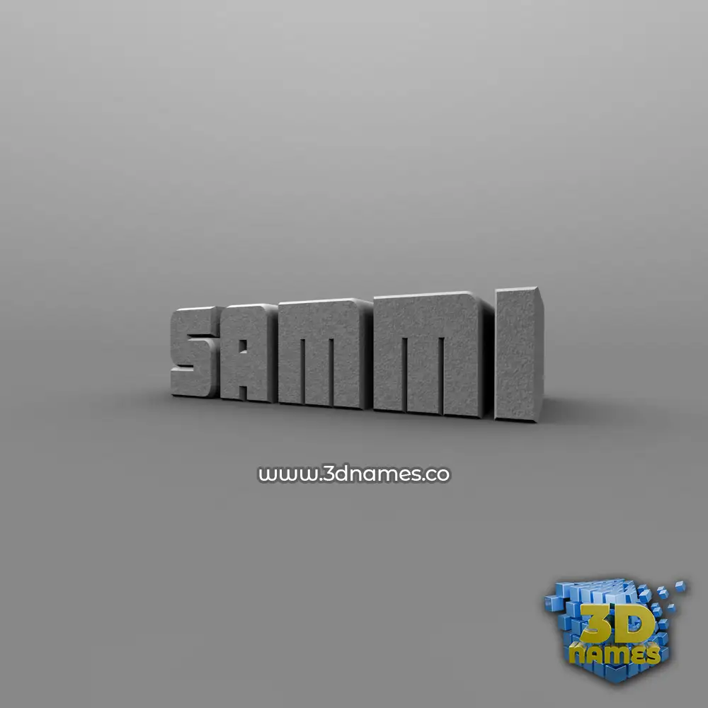 sammi in Solid Grey style - 3D name wallpaper