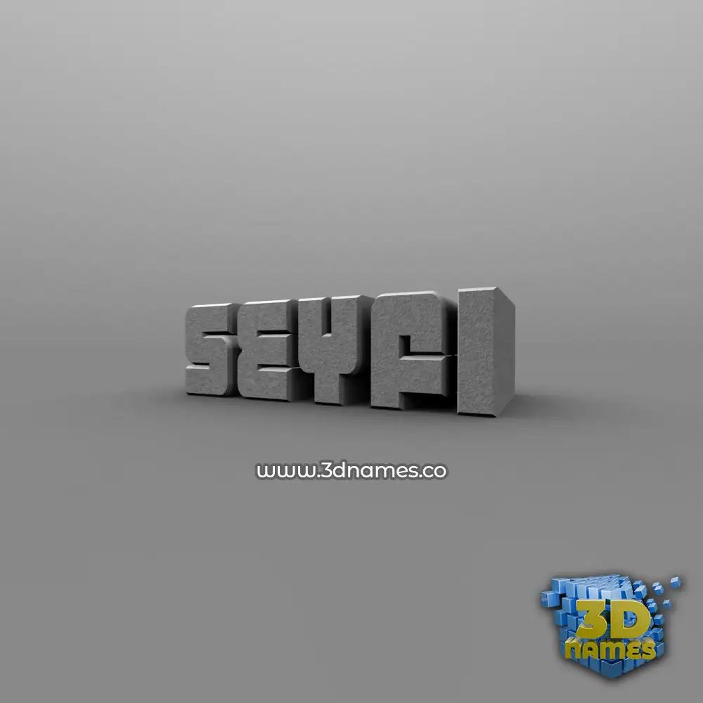 seyfi in Solid Grey style - 3D name wallpaper