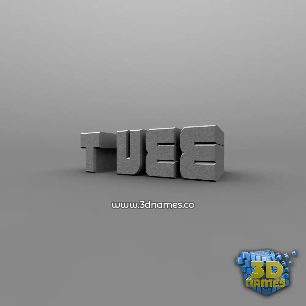 t vee in Solid Grey style - 3D name wallpaper