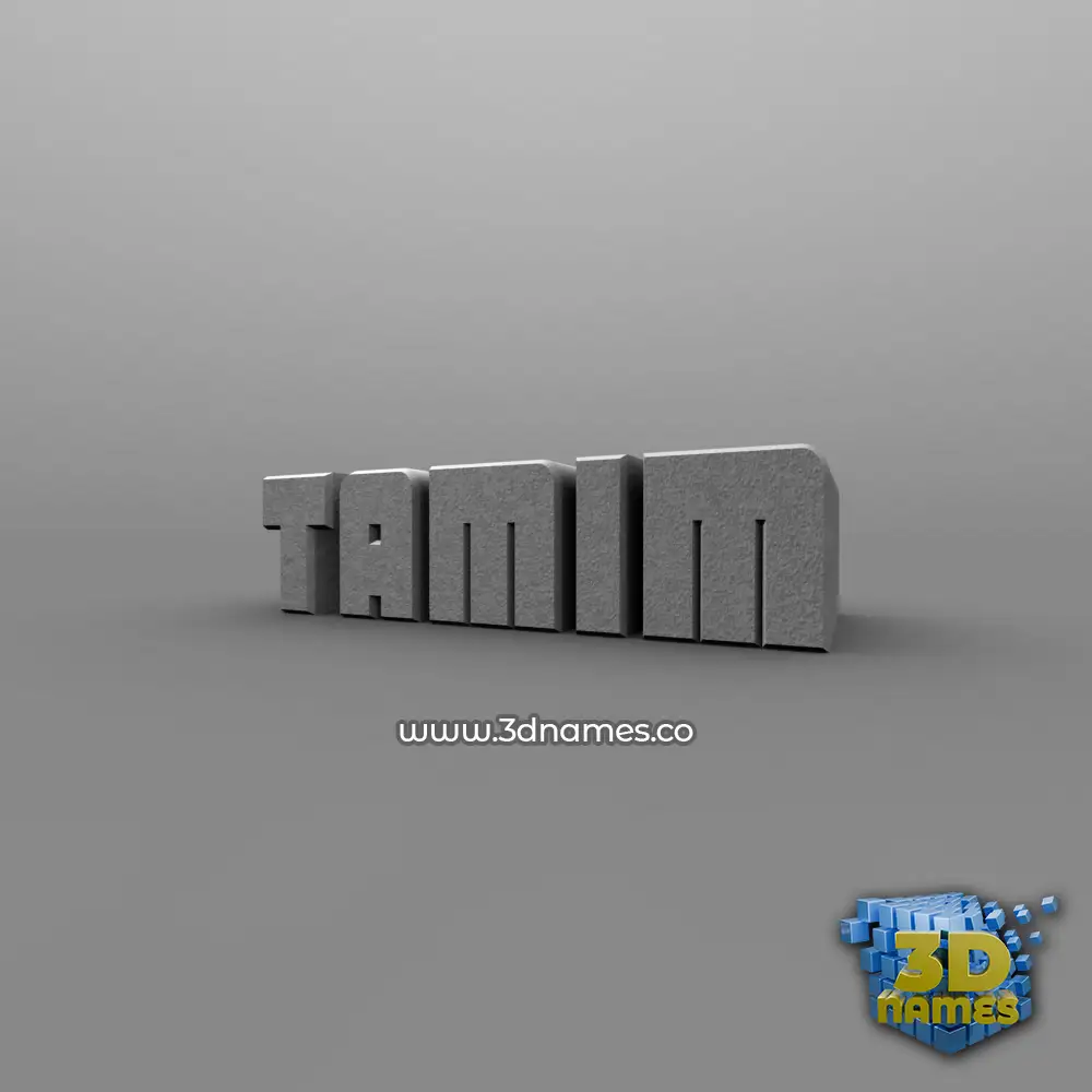 tamim in Solid Grey style - 3D name wallpaper