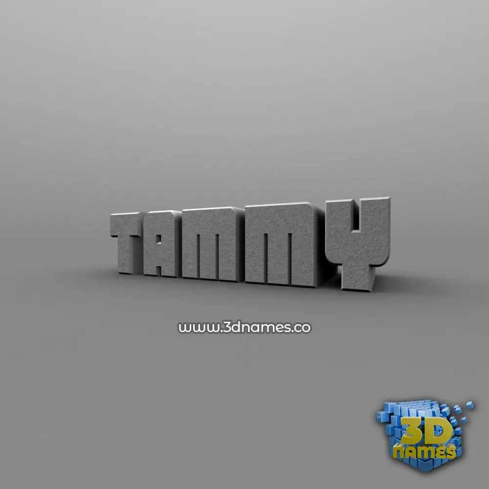 tammy in Solid Grey style - 3D name wallpaper