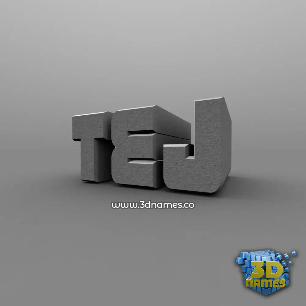 tej in Solid Grey style - 3D name wallpaper