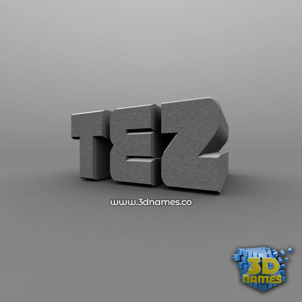 tez in Solid Grey style - 3D name wallpaper