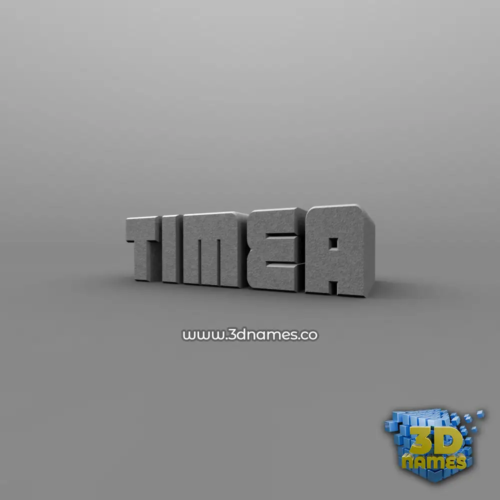 timea in Solid Grey style - 3D name wallpaper