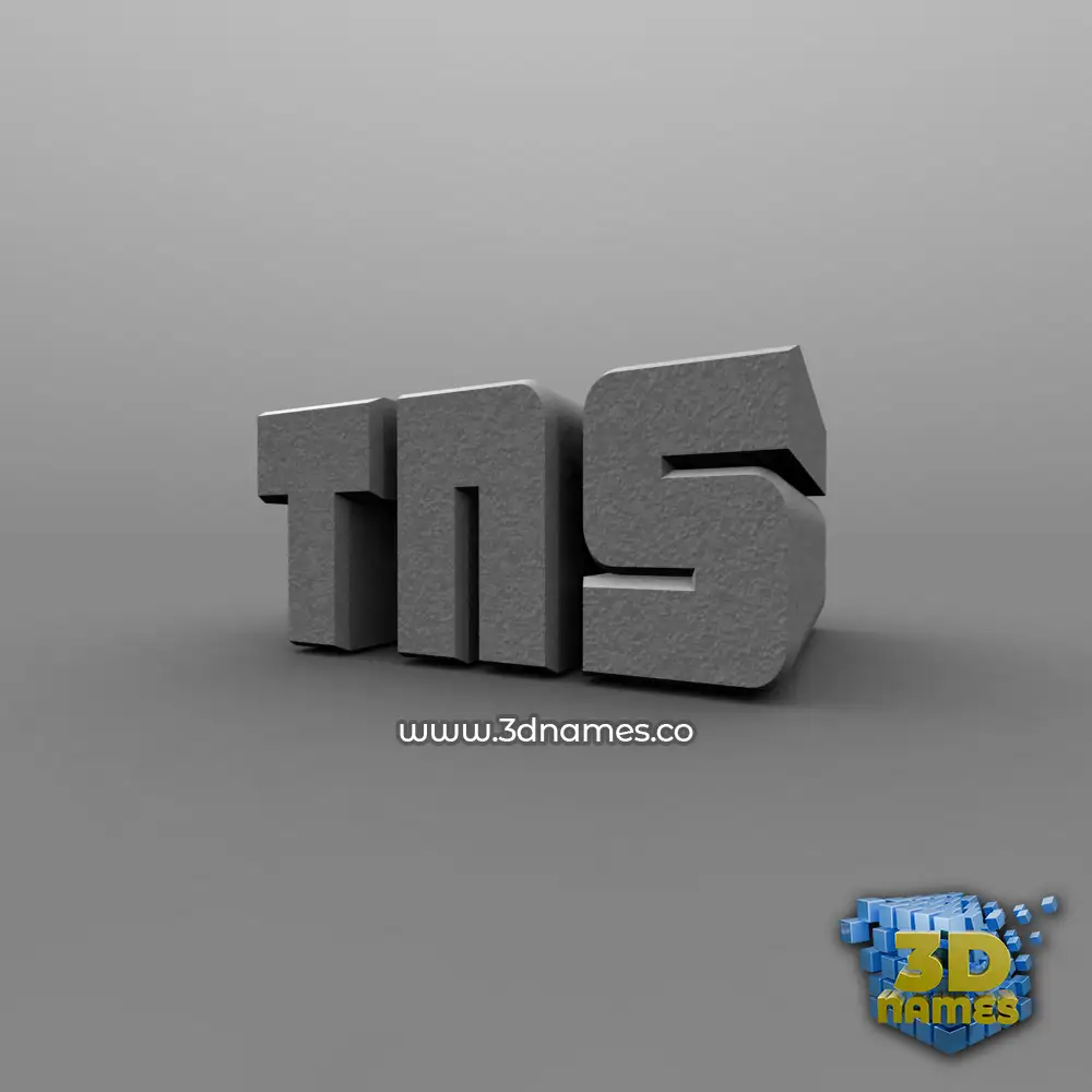 tns in Solid Grey style - 3D name wallpaper