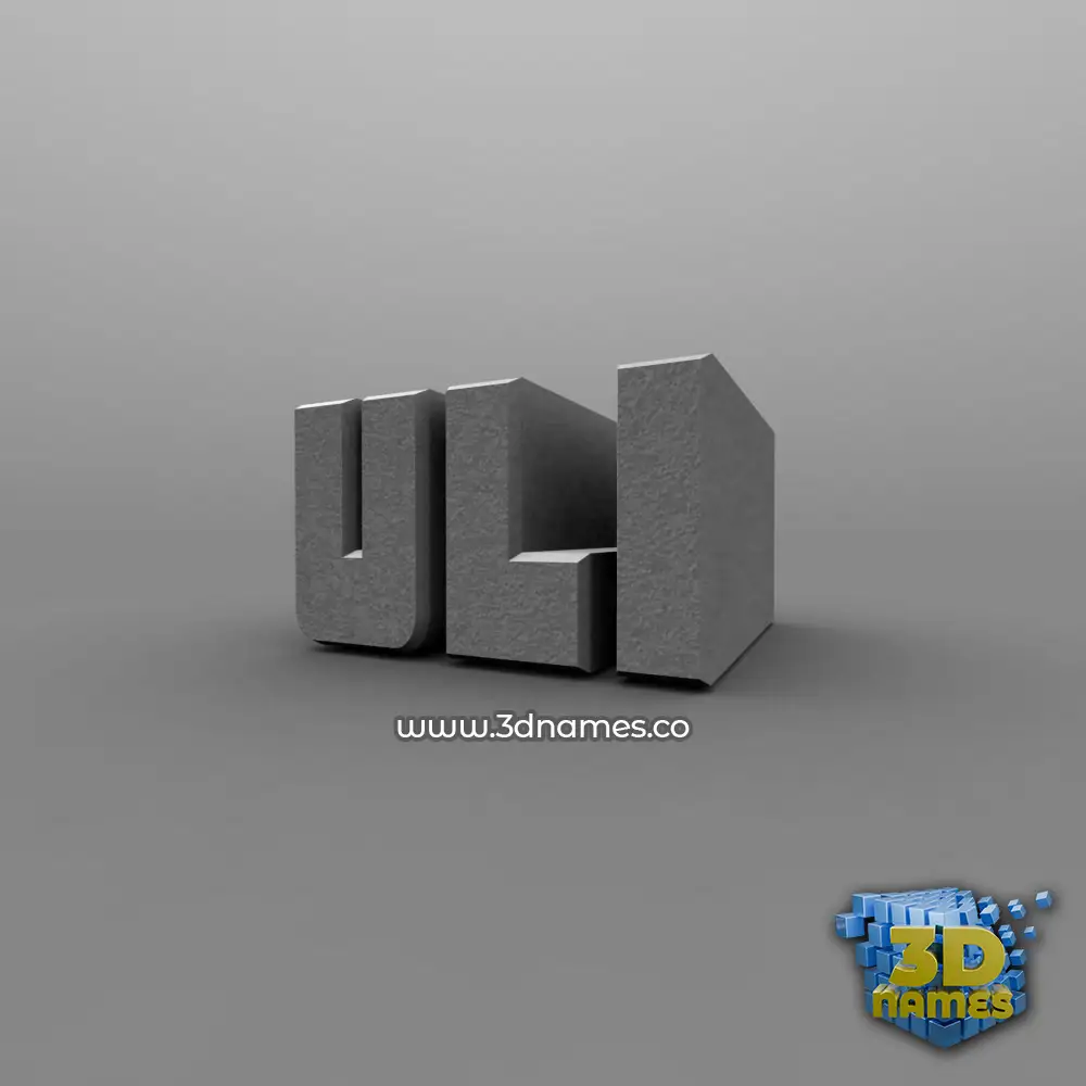 uli in Solid Grey style - 3D name wallpaper