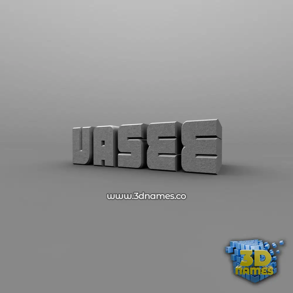 vasee in Solid Grey style - 3D name wallpaper
