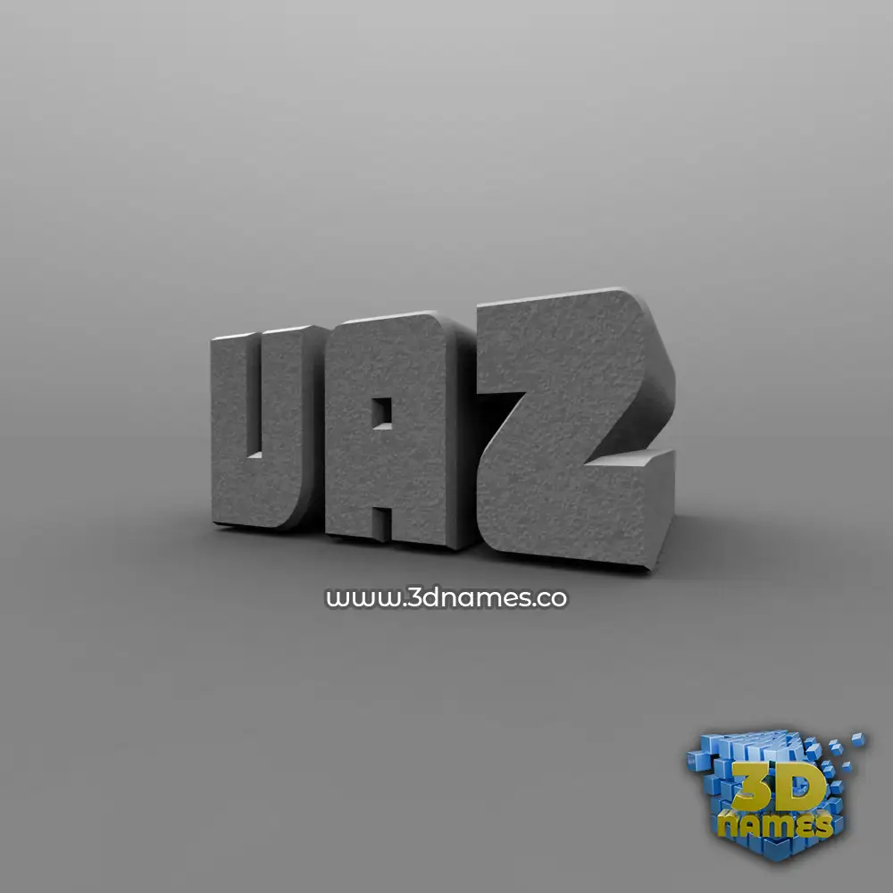 vaz in Solid Grey style - 3D name wallpaper