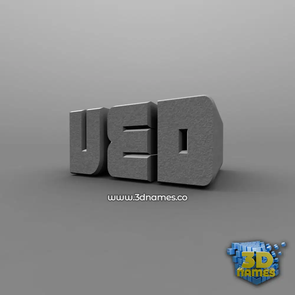 ved in Solid Grey style - 3D name wallpaper