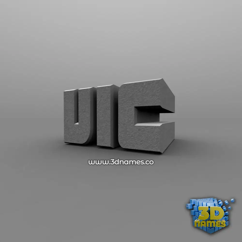 vic in Solid Grey style - 3D name wallpaper