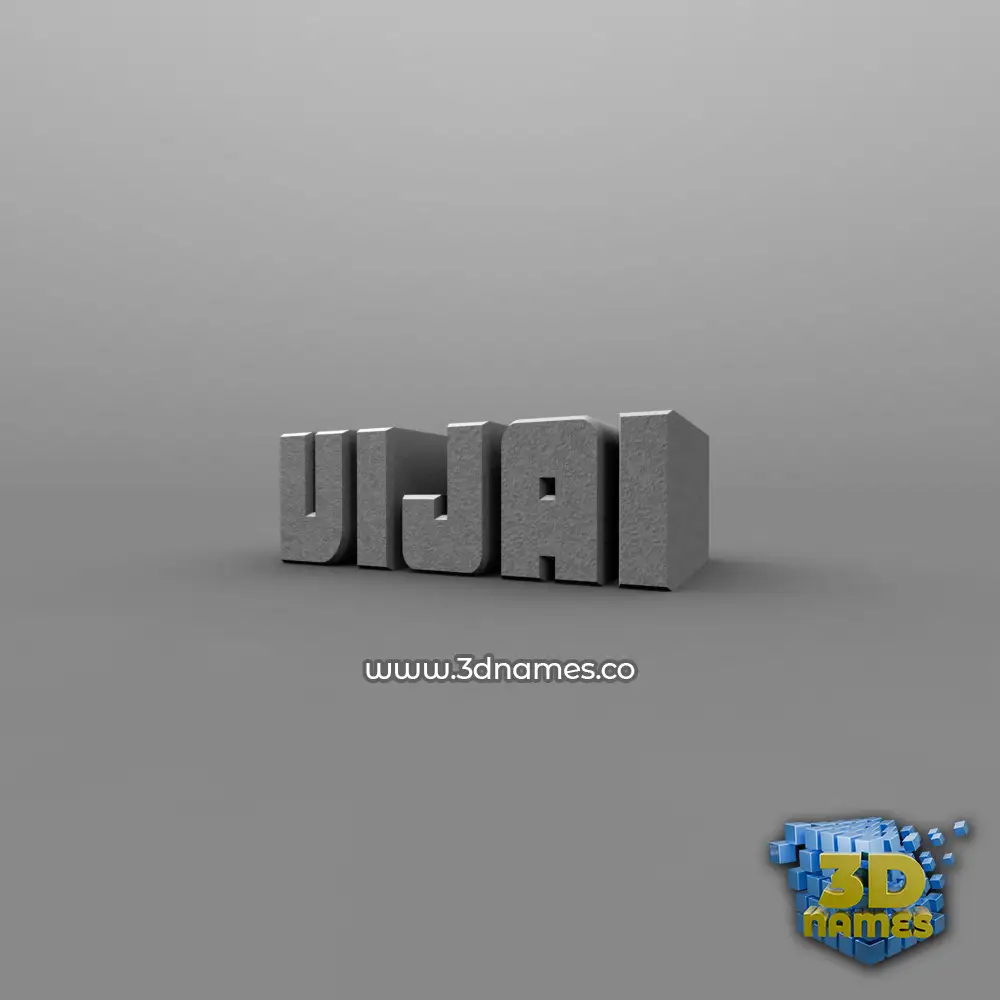 vijai in Solid Grey style - 3D name wallpaper