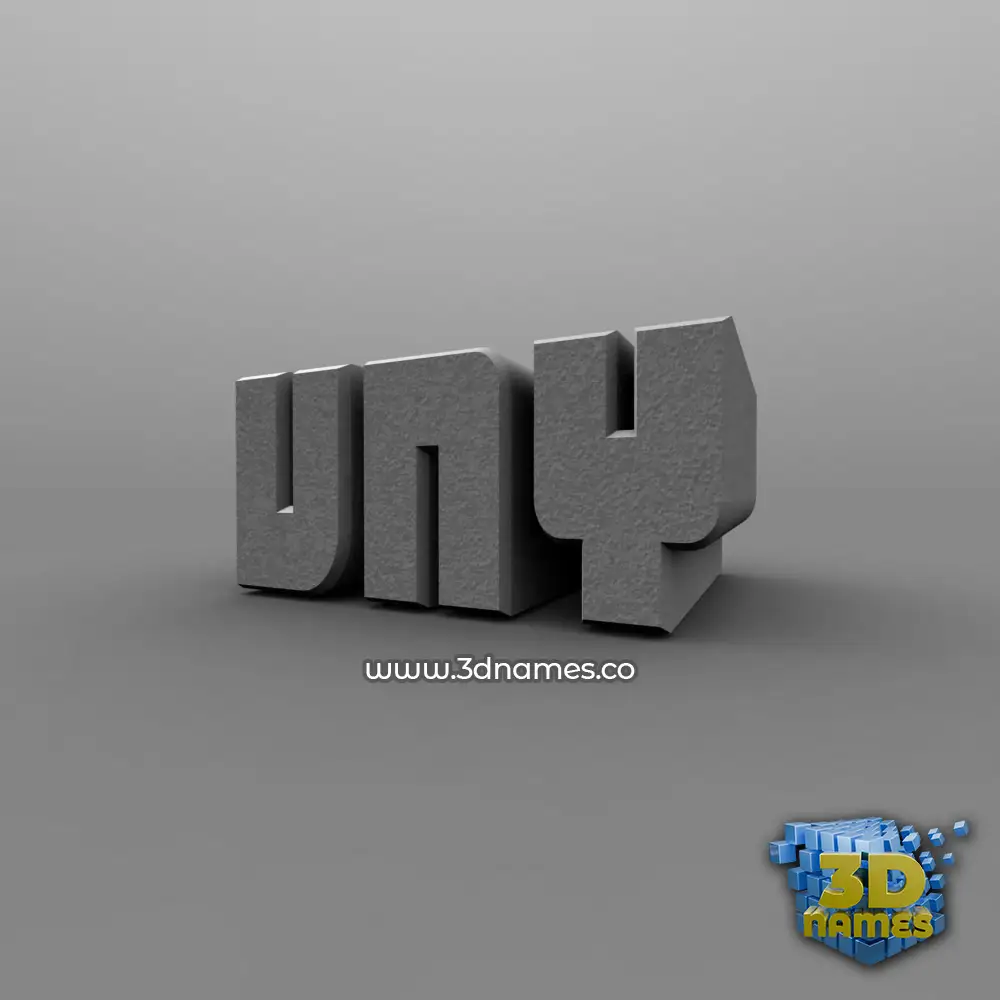 vny in Solid Grey style - 3D name wallpaper