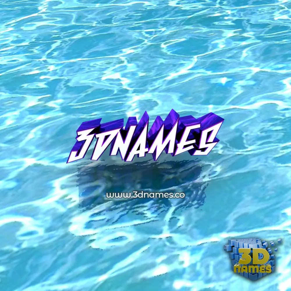 3dnames in Water style - 3D name wallpaper