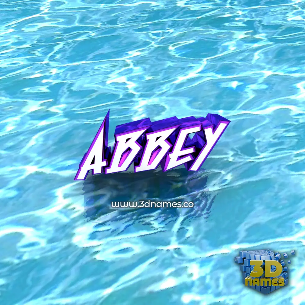abbey in Water style - 3D name wallpaper