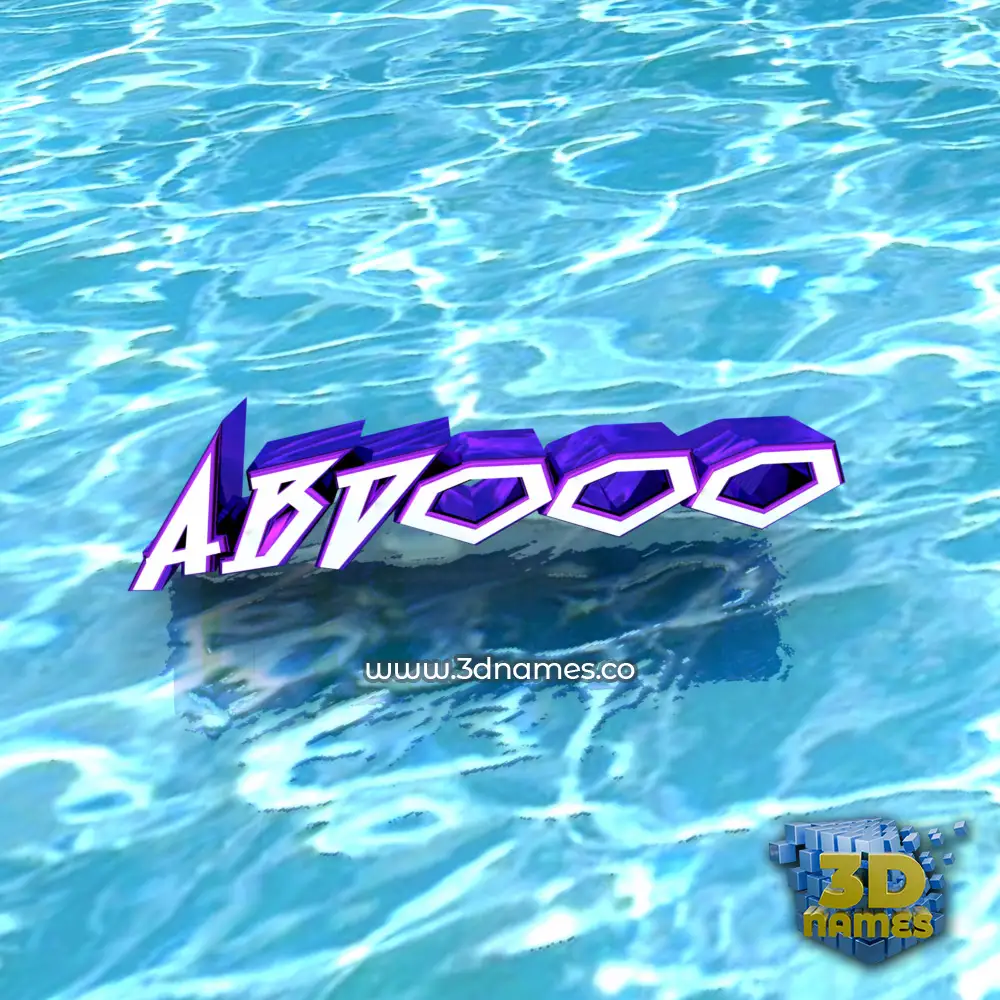 abdooo in Water style - 3D name wallpaper