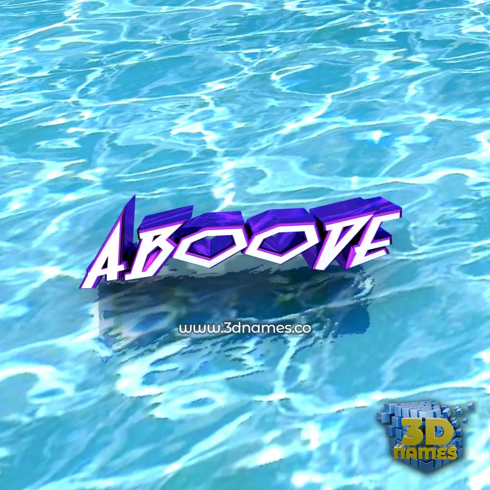 aboode in Water style - 3D name wallpaper